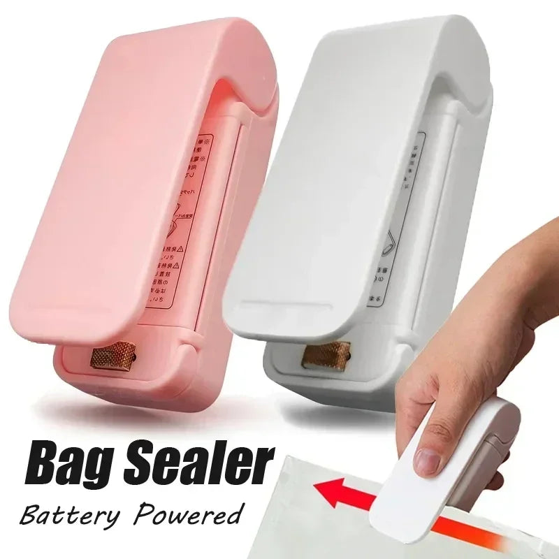 1pc Mini Handheld Snack Sealer,Compact ABS Plastic Bag Sealer for Freshness, Easy-to-Use Kitchen Gadge,Portable Sealer Packaging